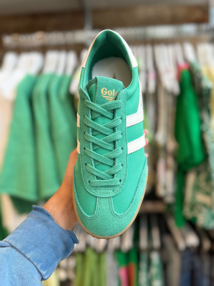 GOLA CLASSICS PACER SNEAKERS- JADE/OFF WHITE