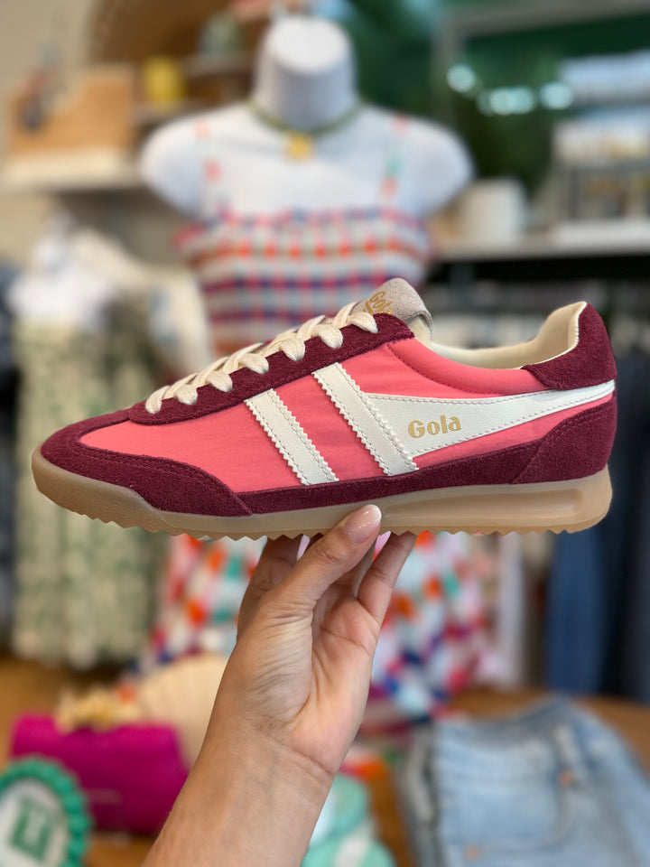 GOLA CLASSICS FIREFLY SNEAKER-BUBBLEGUM/OFF WHITE