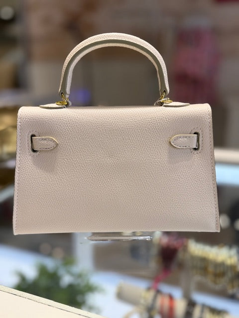 CLASSIC MINI HANDLE BAG- WHITE