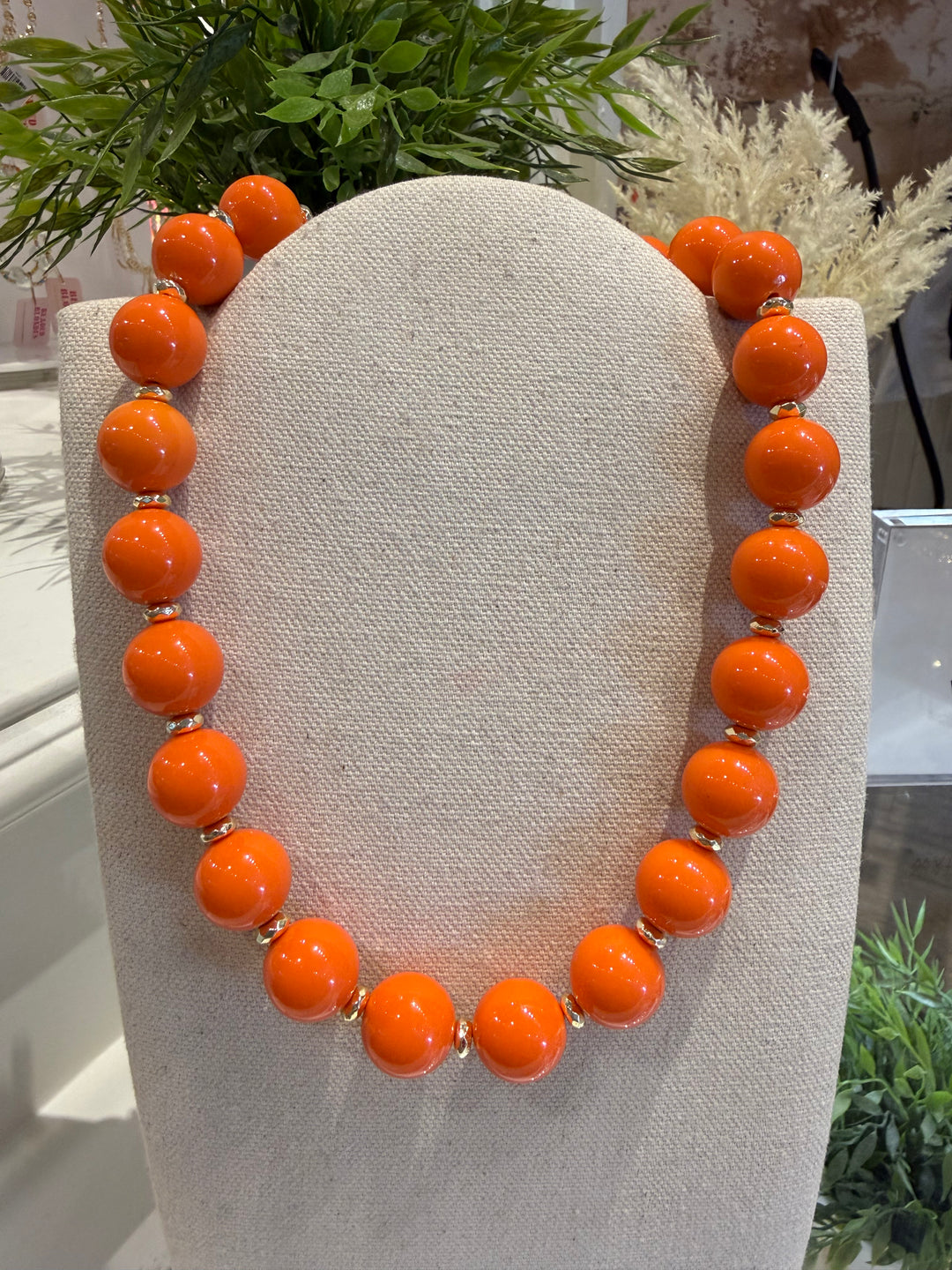 CABANA CLUB BUBBLE NECKLACE- MANGO