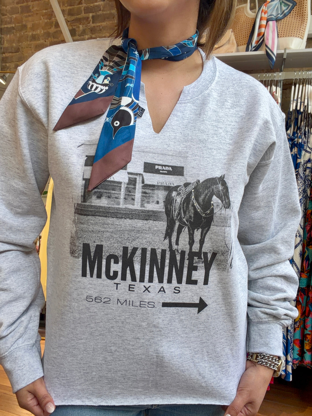 MILES TO MARFA SWEATSHIRT: MCKINNEY
