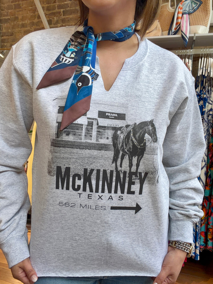 MILES TO MARFA SWEATSHIRT: MCKINNEY