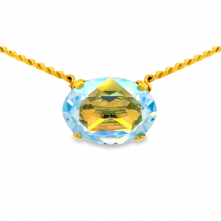 TOVA: IZA NECKLACE - LIGHT AZORE