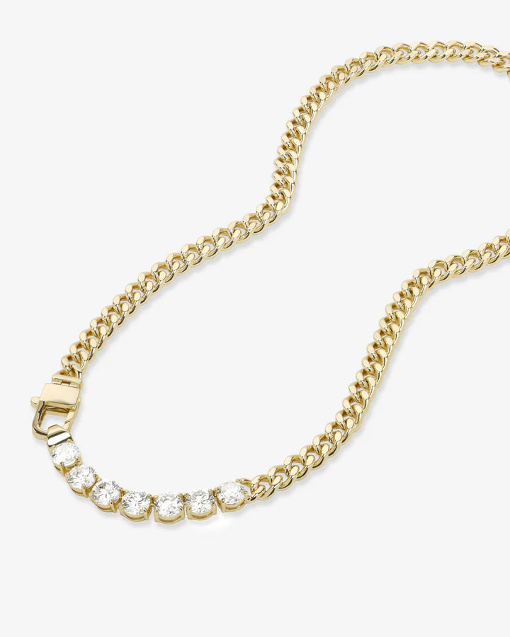 MELINDA MARIA: JULIAN LOVES DIAMONDS NECKLACE- GOLD 18"