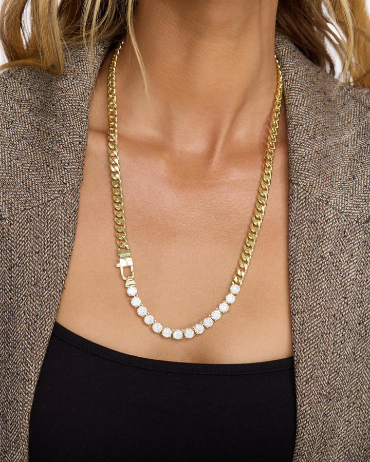 MELINDA MARIA: JULIAN REALLY LOVES DIAMONDS NECKLACE- 22 IN.