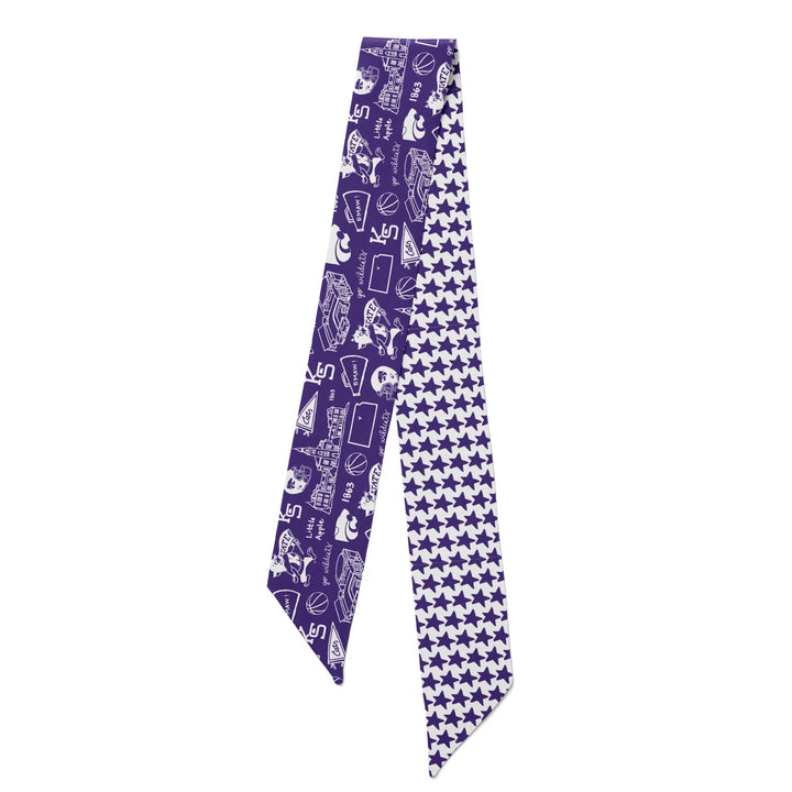 SIDELINE TWILLY SCARF: KANSAS STATE