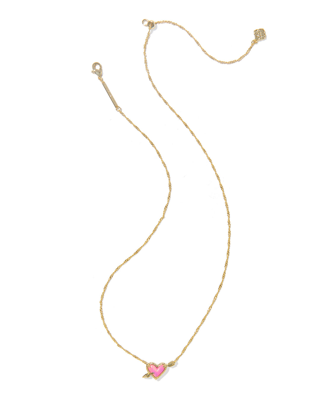 KENDRA SCOTT: ARI HEART ARROW PENDANT- GOLD
