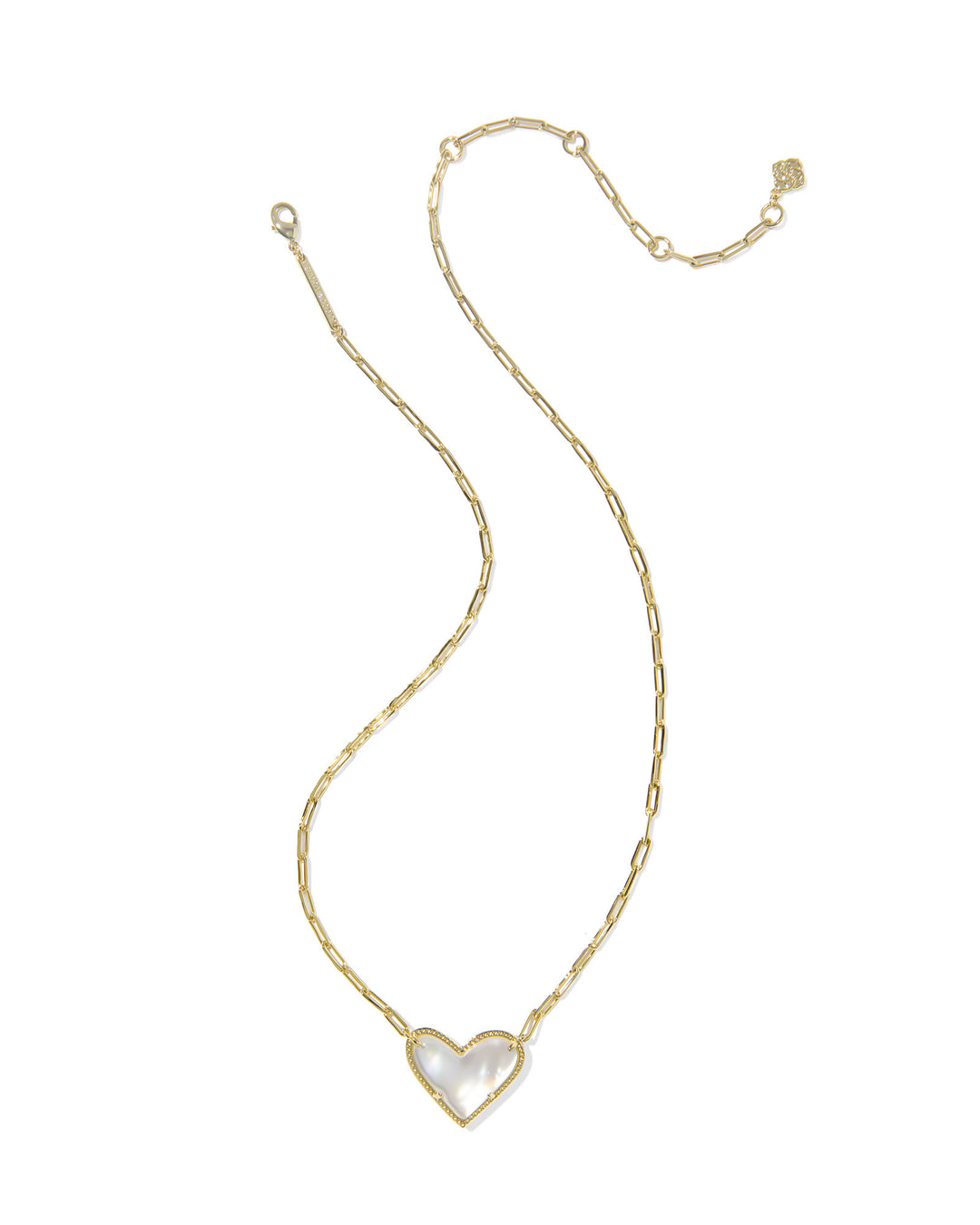 KENDRA SCOTT: ARI HEART STATEMENT NECKLACE-GOLD