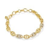 KENDRA SCOTT: BAILEY PAVE CHAIN BRACELET GOLD