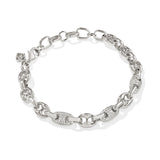 KENDRA SCOTT: BAILEY PAVE CHAIN BRACELET RHODIUM