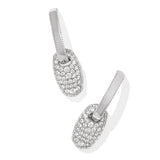 KENDRA SCOTT: BAILEY PAVE HUGGIE RHODIUM