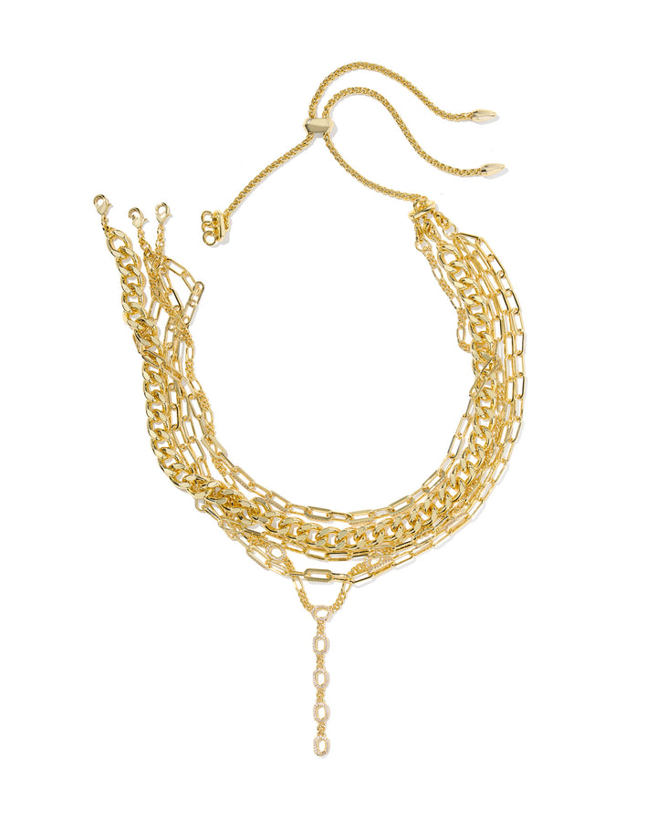 KENDRA SCOTT: GOLD BELLA STATEMENT NECKLACE