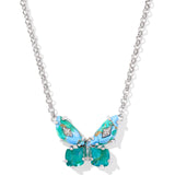 KENDRA SCOTT: BRIGHT AQUA MIX BIANCA BUTTERFLY NECKLACE