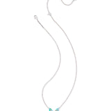 KENDRA SCOTT: BRIGHT AQUA MIX BIANCA BUTTERFLY NECKLACE