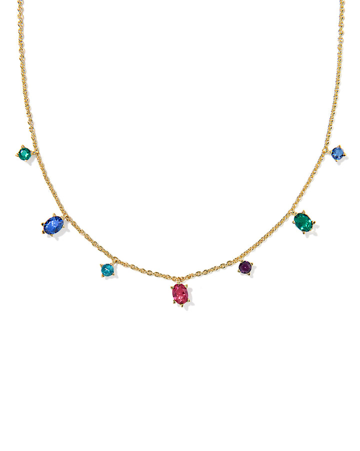 KENDRA SCOTT: GOLD MULTI MIX CAILIN DELICATE STRAND NECKLACE
