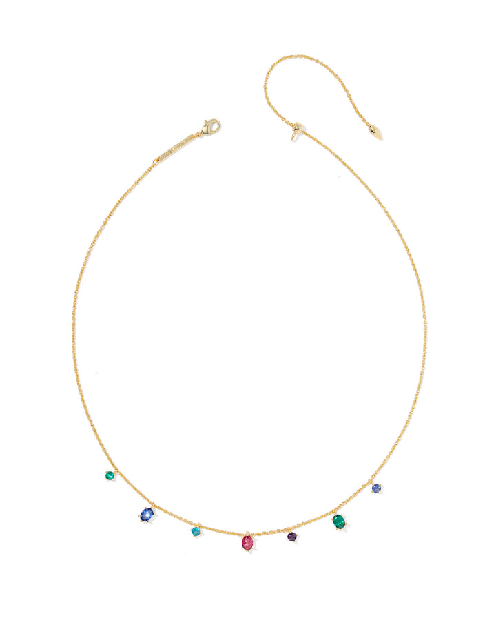 KENDRA SCOTT: GOLD MULTI MIX CAILIN DELICATE STRAND NECKLACE