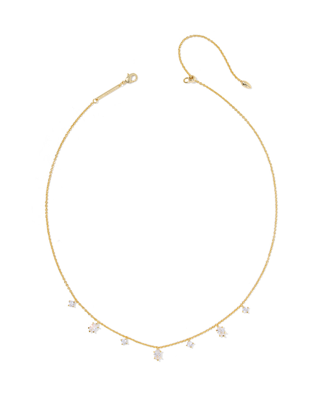KENDRA SCOTT: GOLD CZ CAILIN DELICATE STRAND NECKLACE