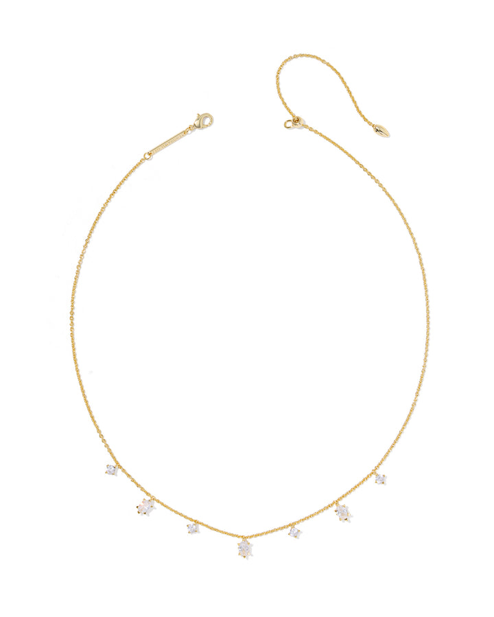 KENDRA SCOTT: GOLD CZ CAILIN DELICATE STRAND NECKLACE