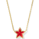 KENDRA SCOTT: RED ILLUSION CASSIDY PENDANT