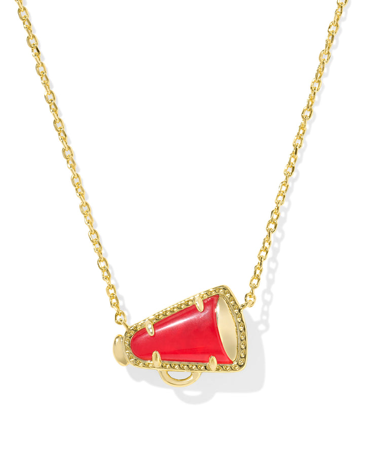 KENDRA SCOTT: RED ILLUSION CHEER PENDANT NECKLACE