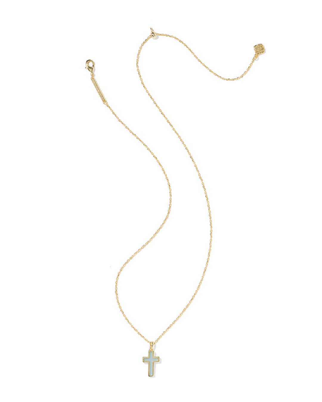 KENDRA SCOTT: CROSS PENDANT-BLUE