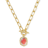 KENDRA SCOTT: DICHROIC GLASS DAPHNE PENDANT NECKLACE