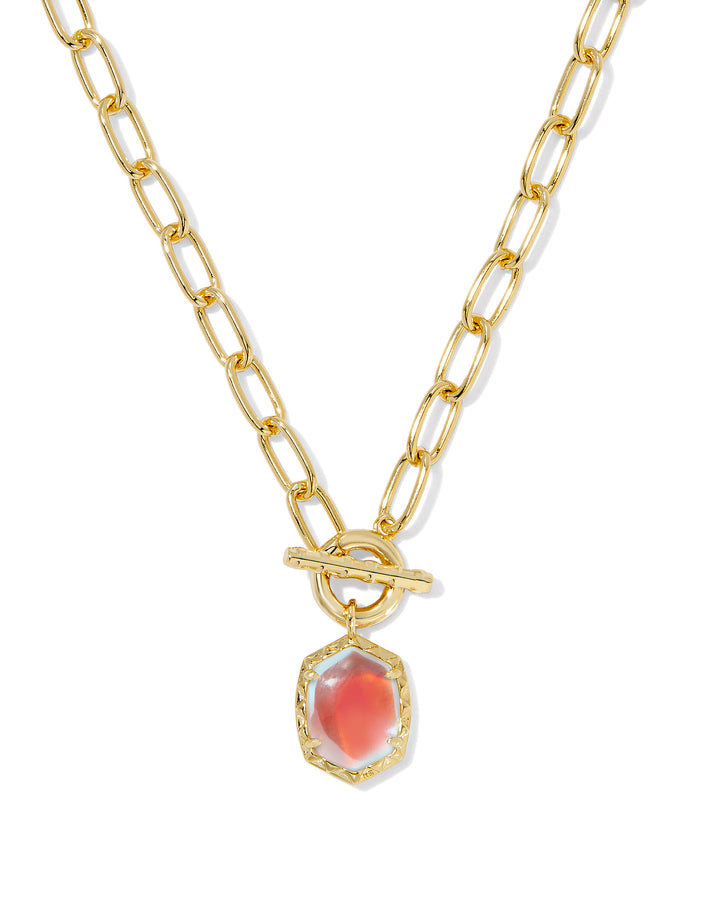 KENDRA SCOTT: DICHROIC GLASS DAPHNE PENDANT NECKLACE