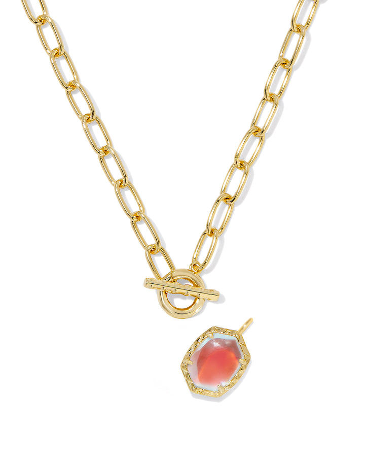 KENDRA SCOTT: DICHROIC GLASS DAPHNE PENDANT NECKLACE