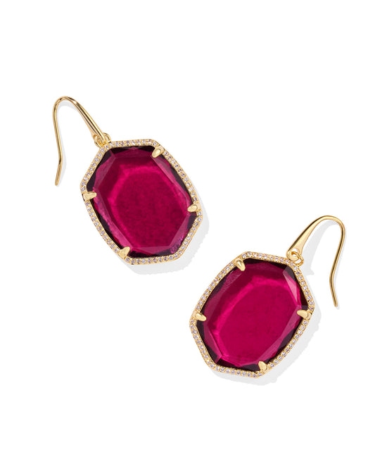 KENDRA SCOTT: DAPHNE PAVE FRAMED DROP EARRING