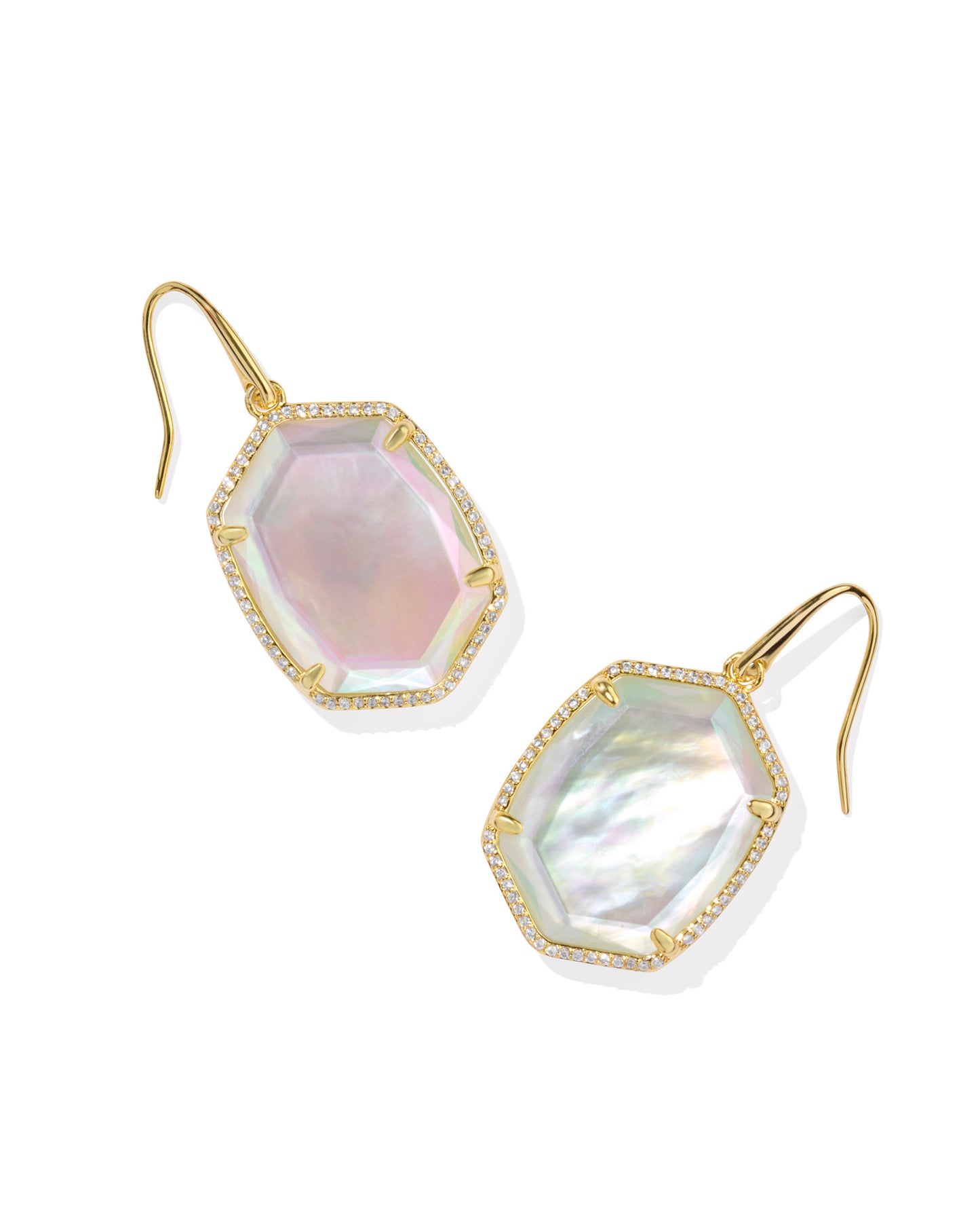 KENDRA SCOTT: DAPHNE PAVE FRAMED DROP EARRING