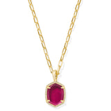 KENDRA SCOTT: DAPHNE PAVE FRAMED PENDANT NECKLACE