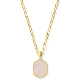 KENDRA SCOTT: DAPHNE FRAMED PENDANT NECKLACE