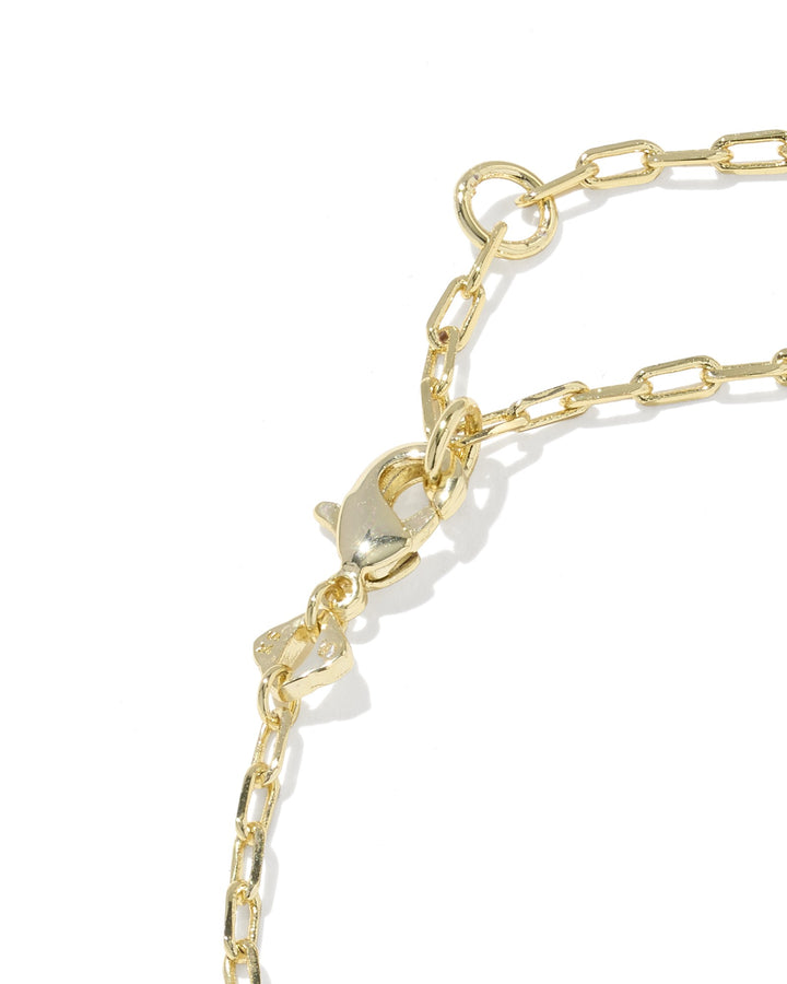 KENDRA SCOTT: ELAINA LUXE CHAIN BRACELET- GOLD/BLUE
