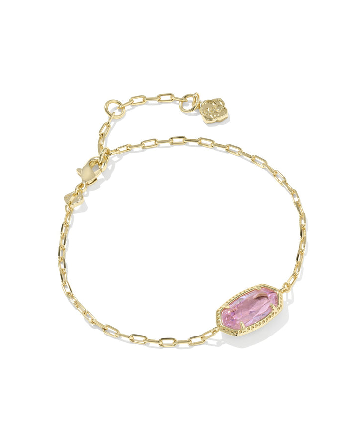 KENDRA SCOTT: ELAINA LUXE CHAIN BRACELET- GOLD/PINK