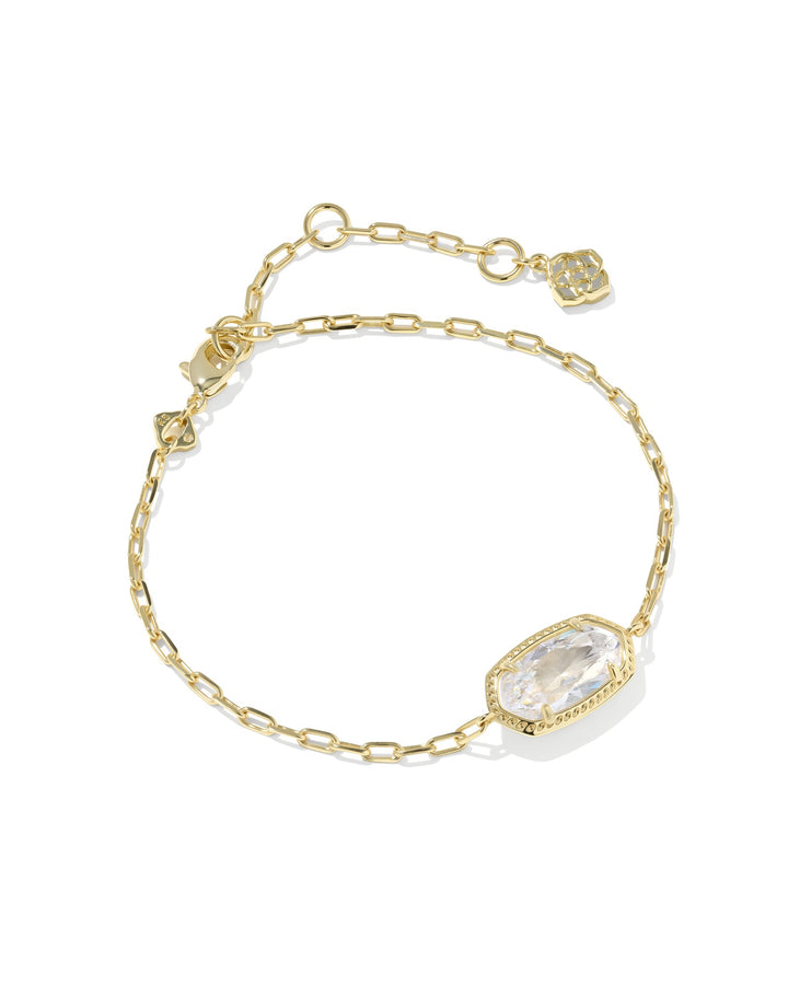 KENDRA SCOTT: ELAINA LUXE CHAIN BRACELET- GOLD/WHITE