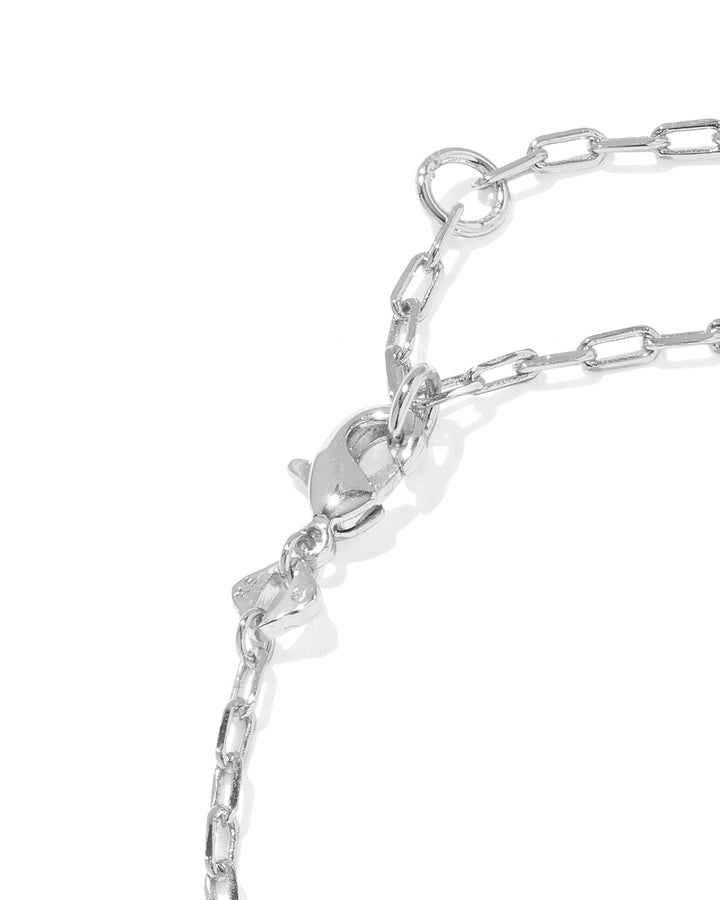 KENDRA SCOTT: ELAINA LUXE CHAIN BRACELET- RHODIUM/WHITE
