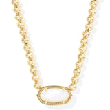 KENDRA SCOTT: IVORY MOTHER OF PEARL ELISA BEADED NECKLACE