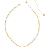 KENDRA SCOTT: IVORY MOTHER OF PEARL ELISA BEADED NECKLACE
