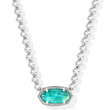 KENDRA SCOTT: BRIGHT AQUA ELISA BEADED NECKLACE