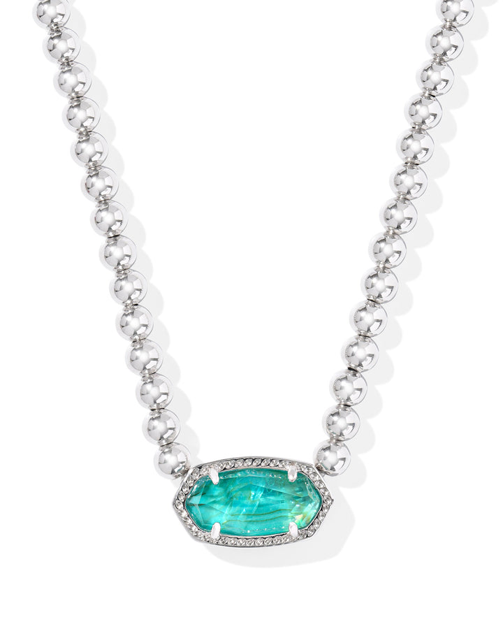 KENDRA SCOTT: BRIGHT AQUA ELISA BEADED NECKLACE