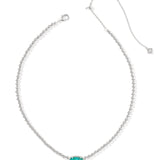 KENDRA SCOTT: BRIGHT AQUA ELISA BEADED NECKLACE