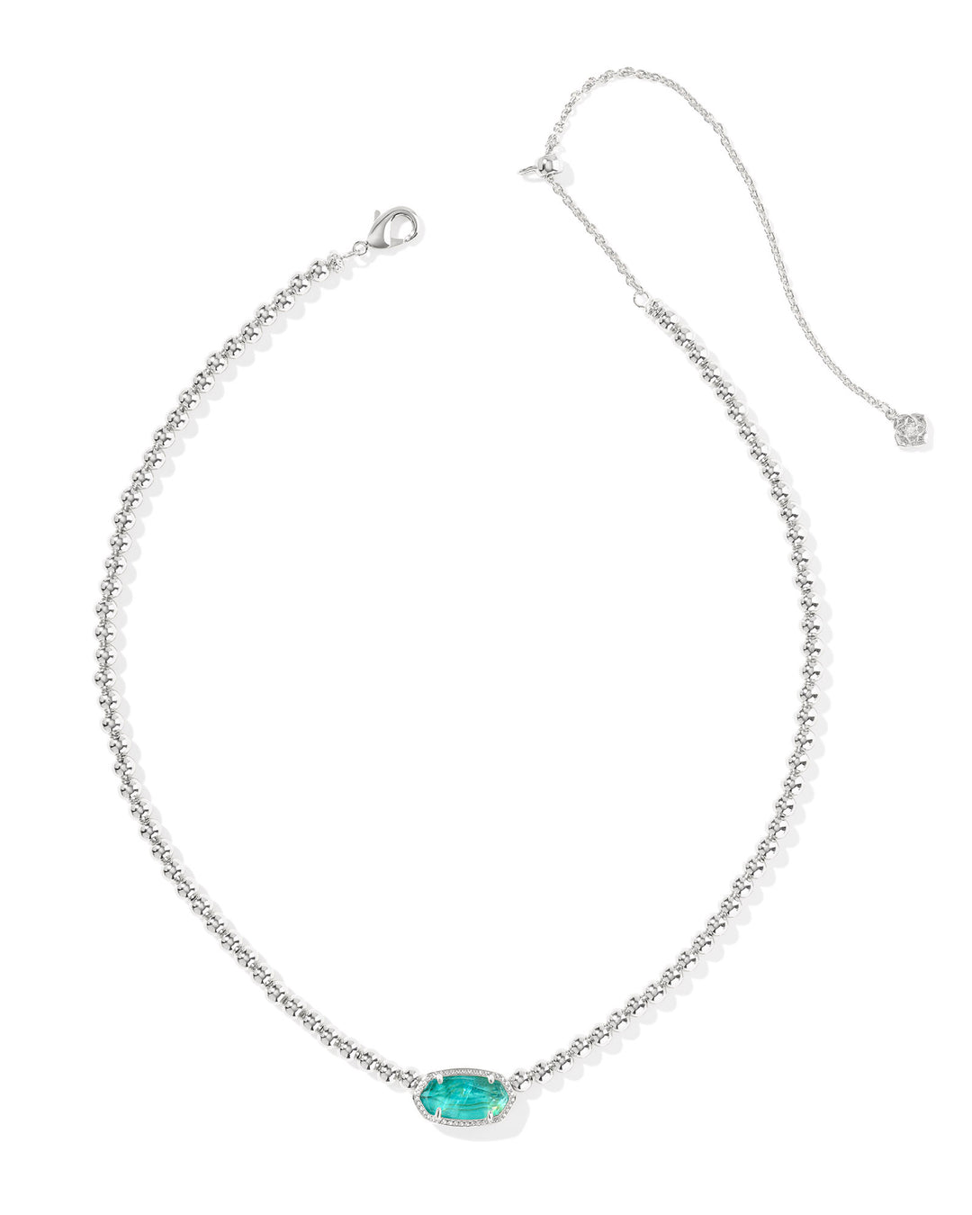 KENDRA SCOTT: BRIGHT AQUA ELISA BEADED NECKLACE