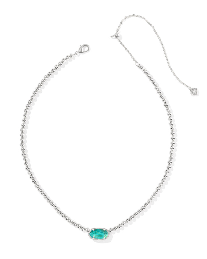 KENDRA SCOTT: BRIGHT AQUA ELISA BEADED NECKLACE