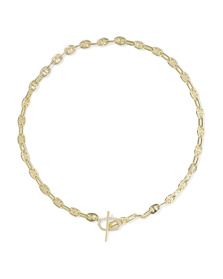 KENDRA SCOTT: ELISA TOGGLE LINK CHAIN NECKLACE-GOLD