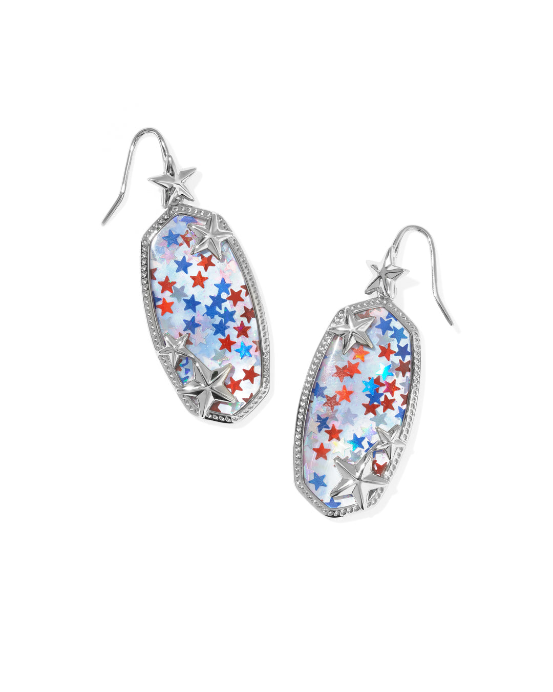 Kendra Scott: Elle Multi Star Drop Earrings - Silver