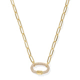 KENDRA SCOTT: EMERY LINK CHAIN NECKLACE GOLD