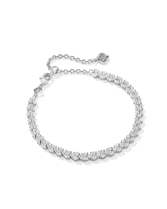 KENDRA SCOTT: EMERY TENNIS BRACELET RHODIUM