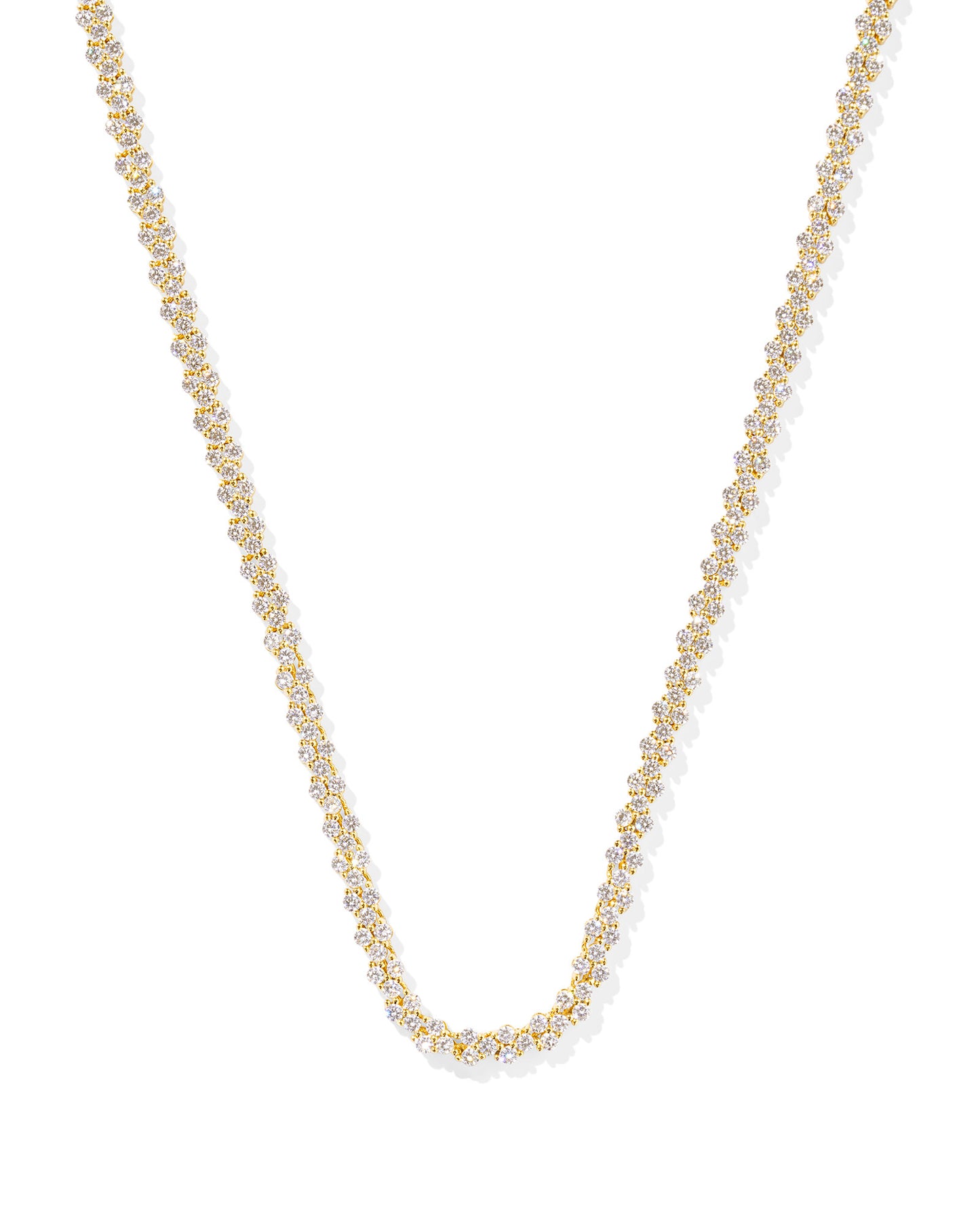 KENDRA SCOTT: EMERY TENNIS NECKLACE GOLD