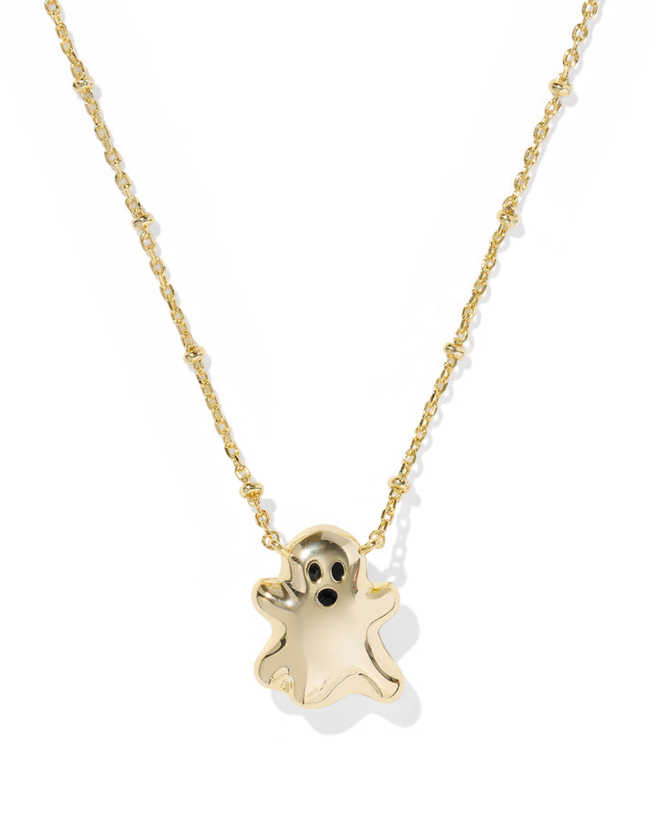 KENDRA SCOTT: GOLD GHOST PENDANT NECKLACE