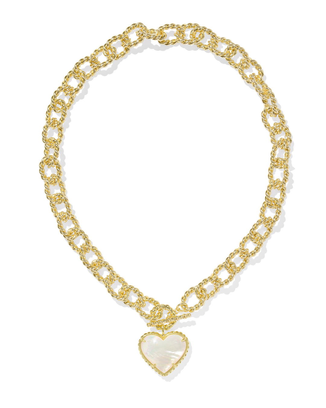 Kendra Scott: Ivory Mother of Pearl Haisley Heart Statement Necklace